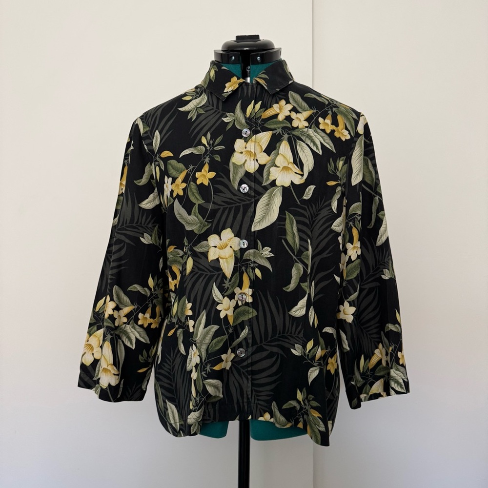 Tommy Bahama Vintage Silk 3/4 Shirt SZ XL